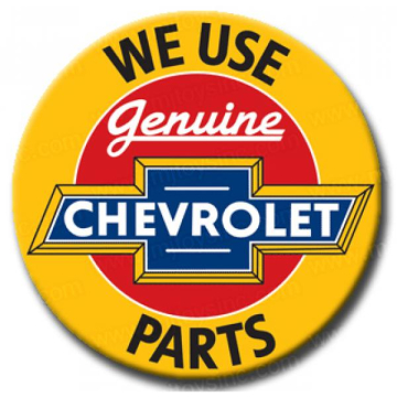 GENUINE CHEVROLET PART TIN SIGN