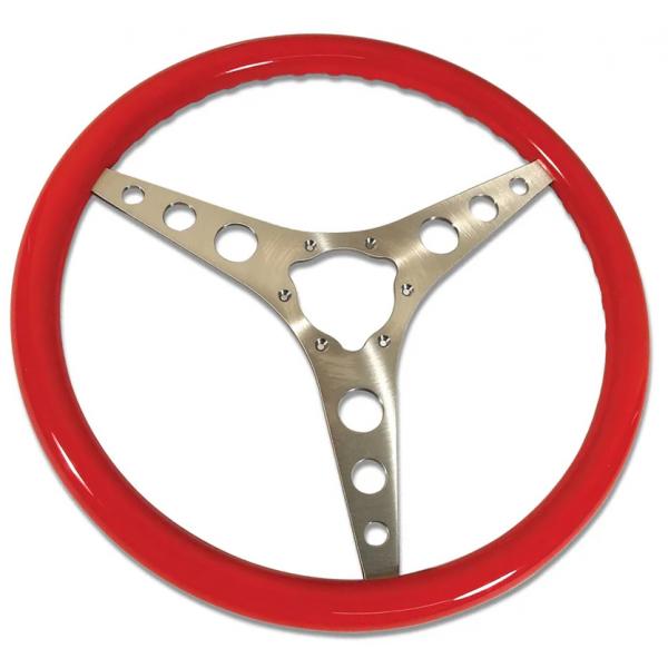 56-62 RED STEERING WHEEL (15 INCH) | Volunteer Vette Corvette Parts