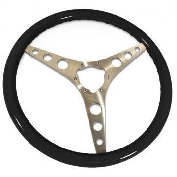 56-62 BLACK STEERING WHEEL (15 INCH)