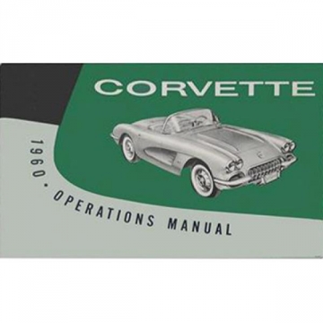 1960 CORVETTE OWNERS MANUAL