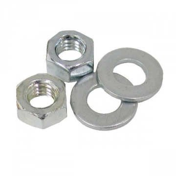 64-66 PARK BRAKE PULLEY BRACKET NUT WASHER SET