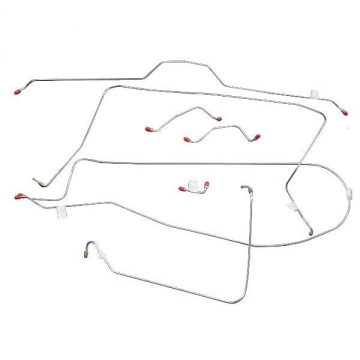 63-64 BRAKE LINE SET (STAINLESS STEEL)