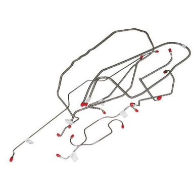 74-76 BRAKE LINE SET (STAINLESS STEEL)