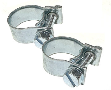 63-72 EXPANSION TANK TO RADIATOR HOSE CLAMPS (PR)