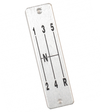 56-62 SHIFTER INDICATOR PLATE (5-SPEED)