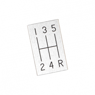 63-67 SHIFTER INDICATOR PLATE (5-SPEED)