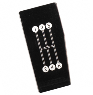 68-76 SHIFTER INDICATOR PLATE (5-SPEED)