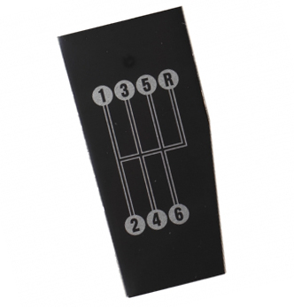 68-76 SHIFTER INDICATOR PLATE (6-SPEED)