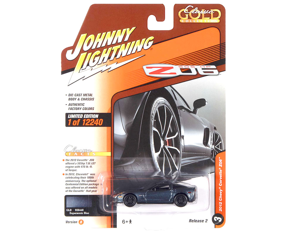 1:64 2012 Corvette Z06 Centennial Edition (Carbon Flash Metallic), Johnny  Lightning: Diecast Direct, Inc.