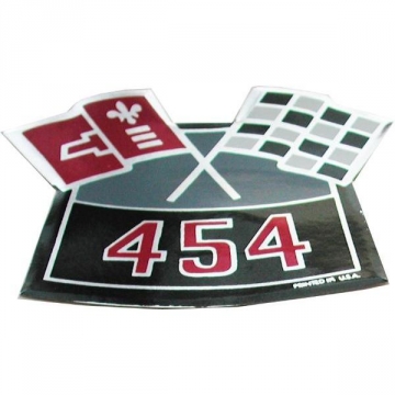 70 AIR CLEANER DECAL 454 CROSSFLAGS