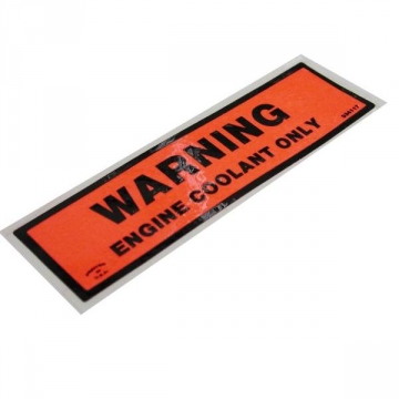 74-77 COOLANT WARNING DECAL