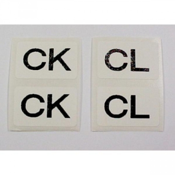 76-77 SHOCK DECALS (CK-CL)(HEAVY DUTY SUSPENSION)