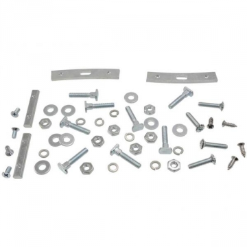 56-62 WINDSHIELD FRAME NUT PLATE, T-BOLTS & SCREWS