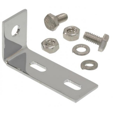 73-82 HOOD ALARM SWITCH BRACKET (CHROME)