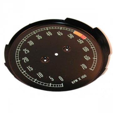 65-67 TACHOMETER FACE (5300 REDLINE)