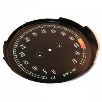 65-67 TACHOMETER FACE (6000 REDLINE)