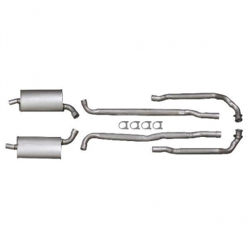 64-65 COMPLETE ALUMINIZED EXHAUST SYSTEM  2.5 INCH