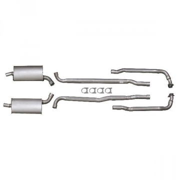 66-67 COMPLETE ALUMINIZED EXHAUST SYSTEM (2-2.5)