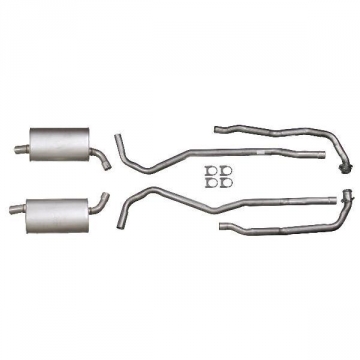 73 COMPLETE ALUMINIZED EXHAUST SYSTEM (2 INCH)