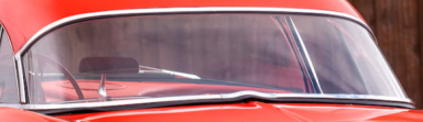 61-62 HARD TOP REAR WINDOW GLASS (CLEAR)