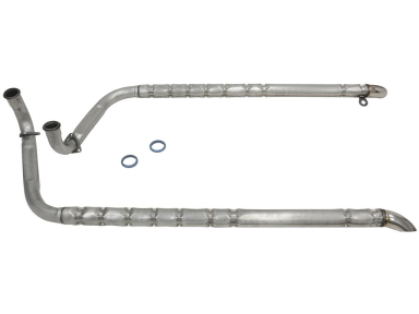 65-67 SIDE EXHAUST PIPES 2 INCH (SB) ALUMINIZED