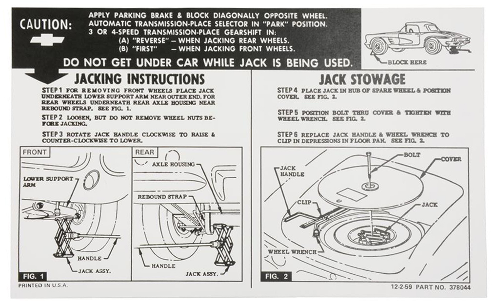 Jacking Instructions 53-62