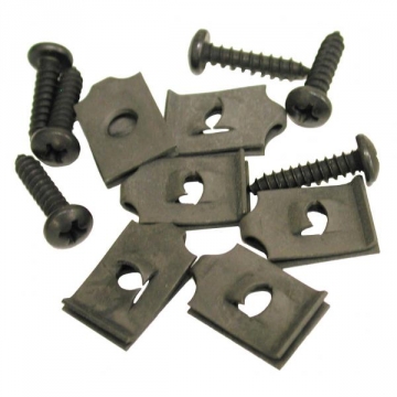 68-72 HEADLIGHT SHIELD SCREW SET & U-NUTS