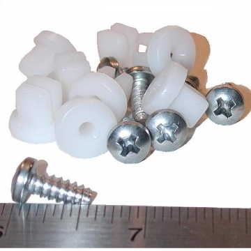 66-67 ROCKER MOLDING SCREW SET W/NUTS