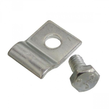 68-73 ACCELERATOR CABLE BRACKET CLAMP AND SCREW