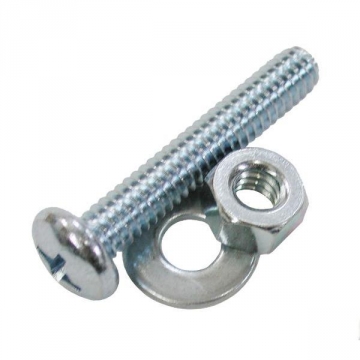 53-76 HOOD BUMPER SCREW W/NUT & WASHER