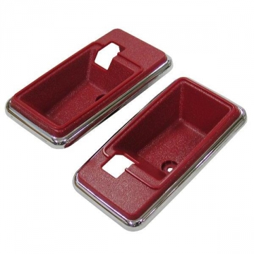 78-82 DOOR PANEL LATCH BEZELS (RED)