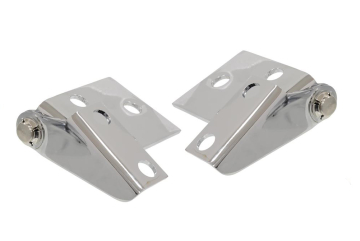 63-67 HOOD HINGES (CHROME) - PAIR