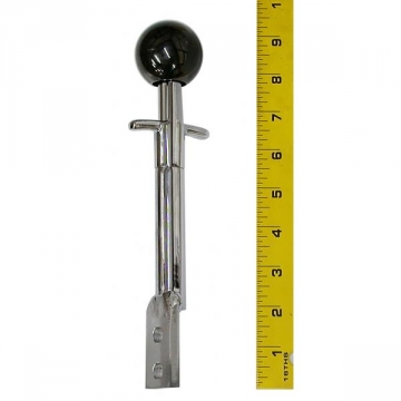 68-76 SHIFTER HANDLE (BOLT-ON) BLACK CHROME BALL