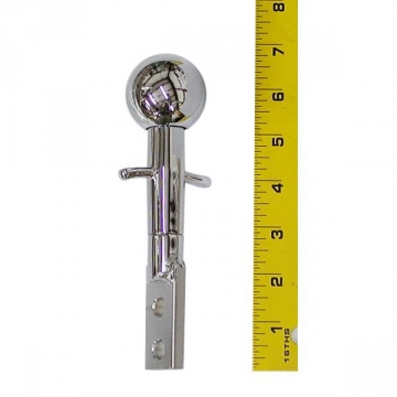 63-67 SHIFTER HANDLE (BOLT-ON) SILVER CHROME BALL