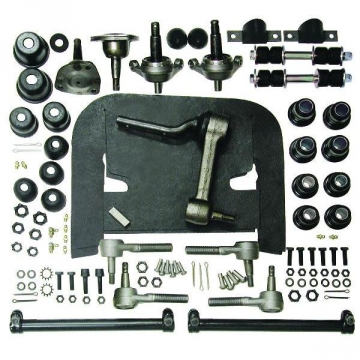 63-66 FRONT SUSPENSION REBUILD KIT DELUXE - RUBBER