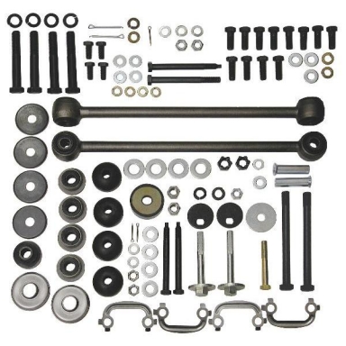 65-68 REAR SUSPENSION MOUNTING & HARDWARE COMBO KT