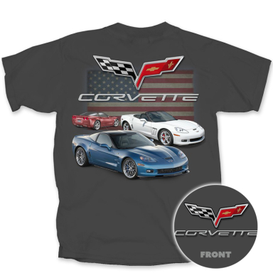 C6 RED, WHITE & BLUE CORVETTES (XLARGE)