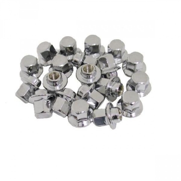 74-82 ALUMINUM WHEEL CHROME LUG NUT SET